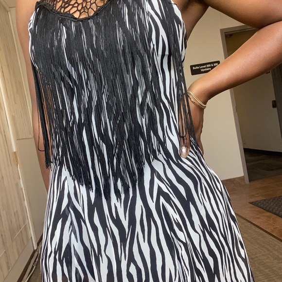 Zebra print fringe sundress - Picture 6 of 9